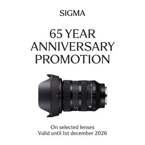 Sigma 65 Year Anniversary Promotion