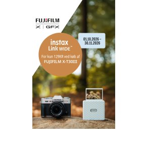FUJIFILM X-T30 III (body/kit) + Instax Link Wide til 129,-
