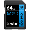 Lexar  SDXC 800x Pro UHS-I cards, C10 (V30) U3, R150, 64GB