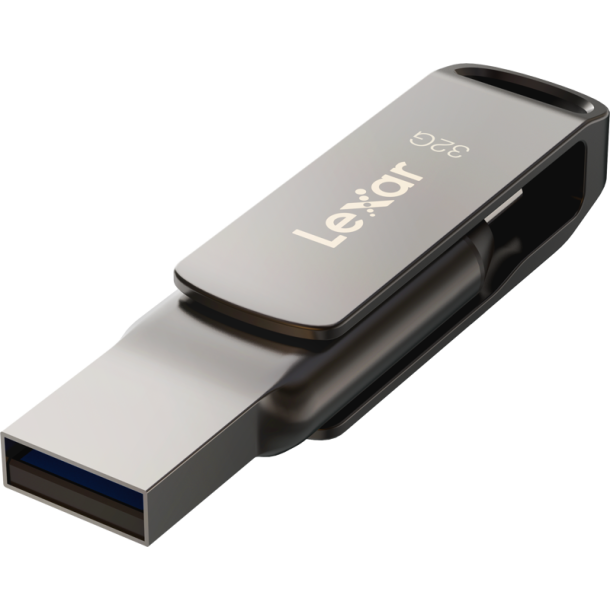 LEXAR JumpDrive Dual Drive D400 Type-C & Type-A, up to 130MB/s read (USB 3.1) 256GB