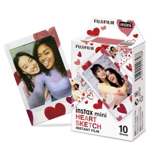 Fuji Instax Mini Film Heart Sketch