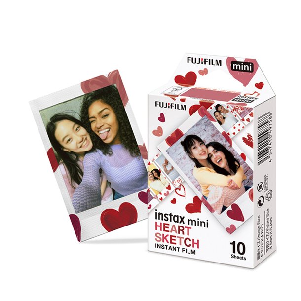 Fuji Instax Mini Film Heart Sketch