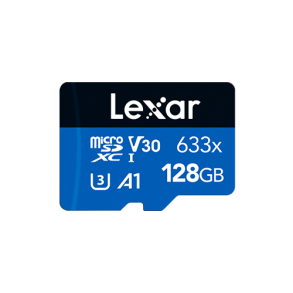 LEXAR 633X 128GB microSD HC/SDXC kort Inkl. adapter