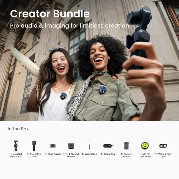 Insta360 Luna Ultra Creator Bundle Cosmic Black