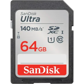 SanDisk Ultra SDXC Class 10 UHS-I U1 A1 140MB/s 64GB
