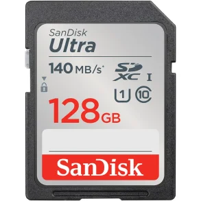 SanDisk Ultra SDXC Class 10 UHS-I U1 A1 140MB/s 128GB