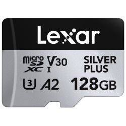 Lexar microSDXC Silver Plus 1066x UHS-I/U3/A2/4K R205/W150 (V30) 128GB
