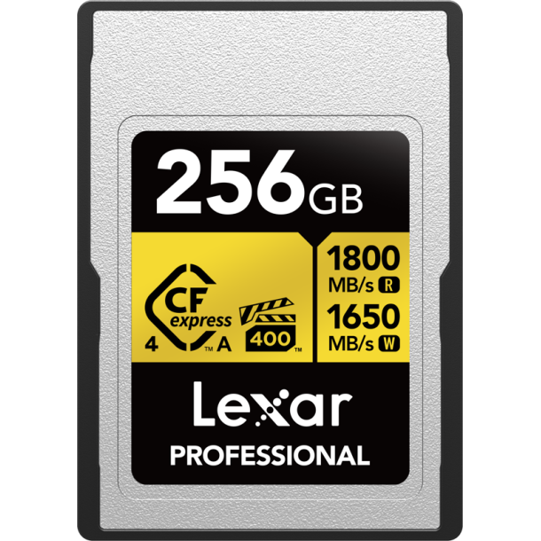 Lexar CFexpress 4.0 Pro Gold VPG400/IP68, R1800/W1650 Type A 256 GB