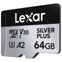 Lexar microSDXC Silver Plus 1066x UHS-I/U3/A2/4K R205/W100 (V30) 64GB