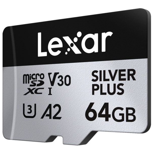 Lexar microSDXC Silver Plus 1066x UHS-I/U3/A2/4K R205/W100 (V30) 64GB