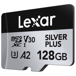Lexar microSDXC Silver Plus 1066x UHS-I/U3/A2/4K R205/W150 (V30) 128GB