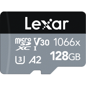 LEXAR microSDXC SILVER 1066x UHS-I/U1/A2 R160/W120 (V30) 128GB