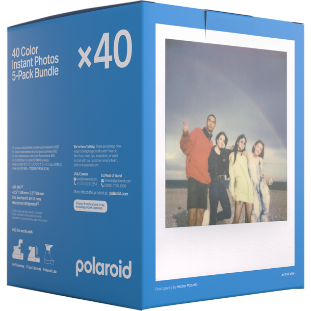 POLAROID  Color film for 600 5-pack