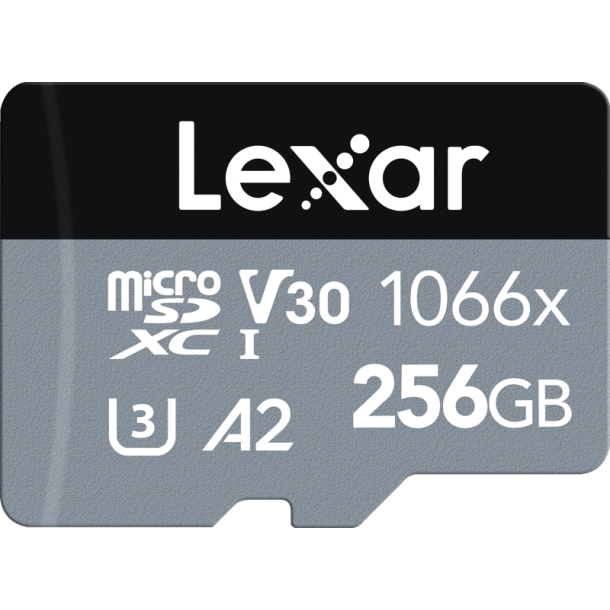 LEXAR microSDXC SILVER 1066x UHS-I/U1/A2 R160/W120 (V30) 256GB