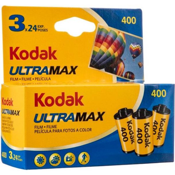 KODAK ULTRAMAX 400 135-24 3-pak Farve