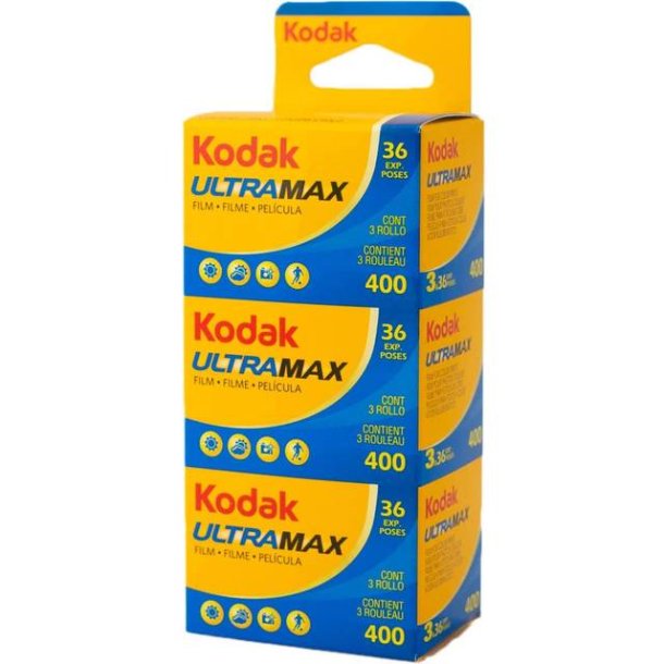 KODAK ULTRAMAX 400 135-36 3-pak Farve