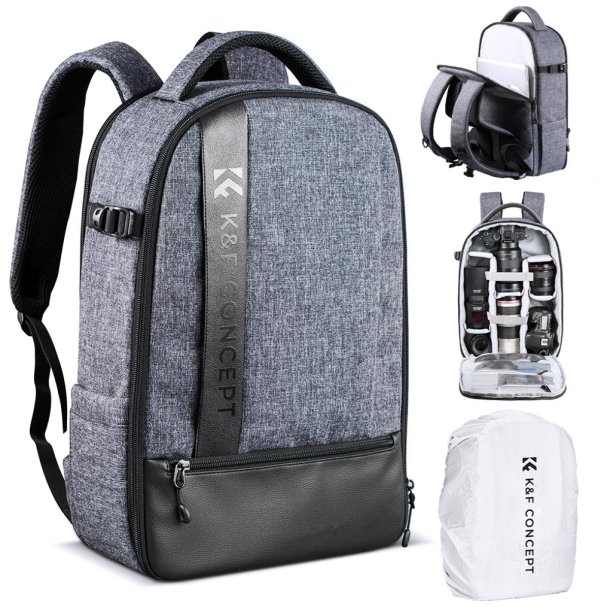 K&F Concept Rygs�k 18L Nature Wander 04 Gr�/Sort