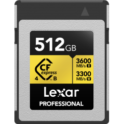 Lexar CFexpress 4.0 Pro Gold R3600/W3300 512GB