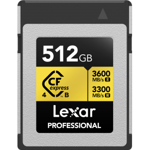 Lexar CFexpress 4.0 Pro Gold R3600/W3300 512GB