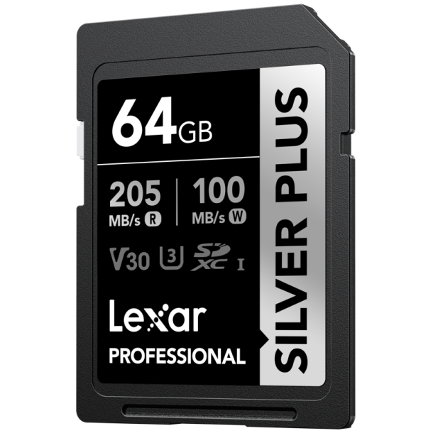 Lexar SDXC Professional SILVER Plus 1066x UHS-I/U3/A2/4K R205/W100 (V30) 64GB