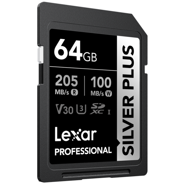 Lexar SDXC Professional SILVER Plus 1066x UHS-I/U3/A2/4K R205/W100 (V30) 64GB
