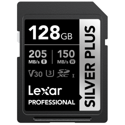Lexar  SDXC Professional SILVER Plus 1066x UHS-I/U3/A2/4K R205/W150 (V30) 128GB