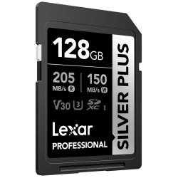 Lexar  SDXC Professional SILVER Plus 1066x UHS-I/U3/A2/4K R205/W150 (V30) 128GB