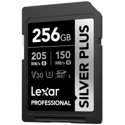 Lexar SDXC Professional SILVER Plus 1066x UHS-I/U3/A2/4K R205/W150 (V30) 256GB