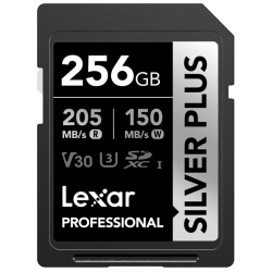 Lexar SDXC Professional SILVER Plus 1066x UHS-I/U3/A2/4K R205/W150 (V30) 256GB