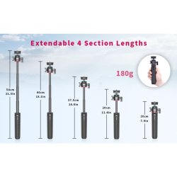 Ulanzi MT-73 Selfiestick Vlog TripodCold Shoe Mount 54cm