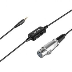 Boya BY-BCA6 XLR til 3.5mm TRS Mikrofon Adapter