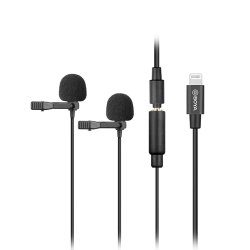 BOYA BY-M2D Digital Dual Lavalier-mikrofon til iOS-enheder