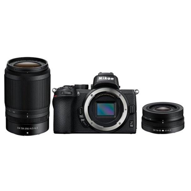Nikon Z50 Inkl. 16-50 VR og 50-250 VR-kit
