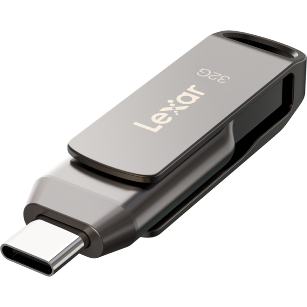 LEXAR JumpDrive Dual Drive D400 Type-C & Type-A, up to 100MB/s read (USB 3.1) 32GB